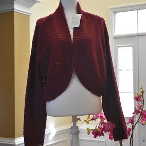 Burgandy Bolero sweater cardigan